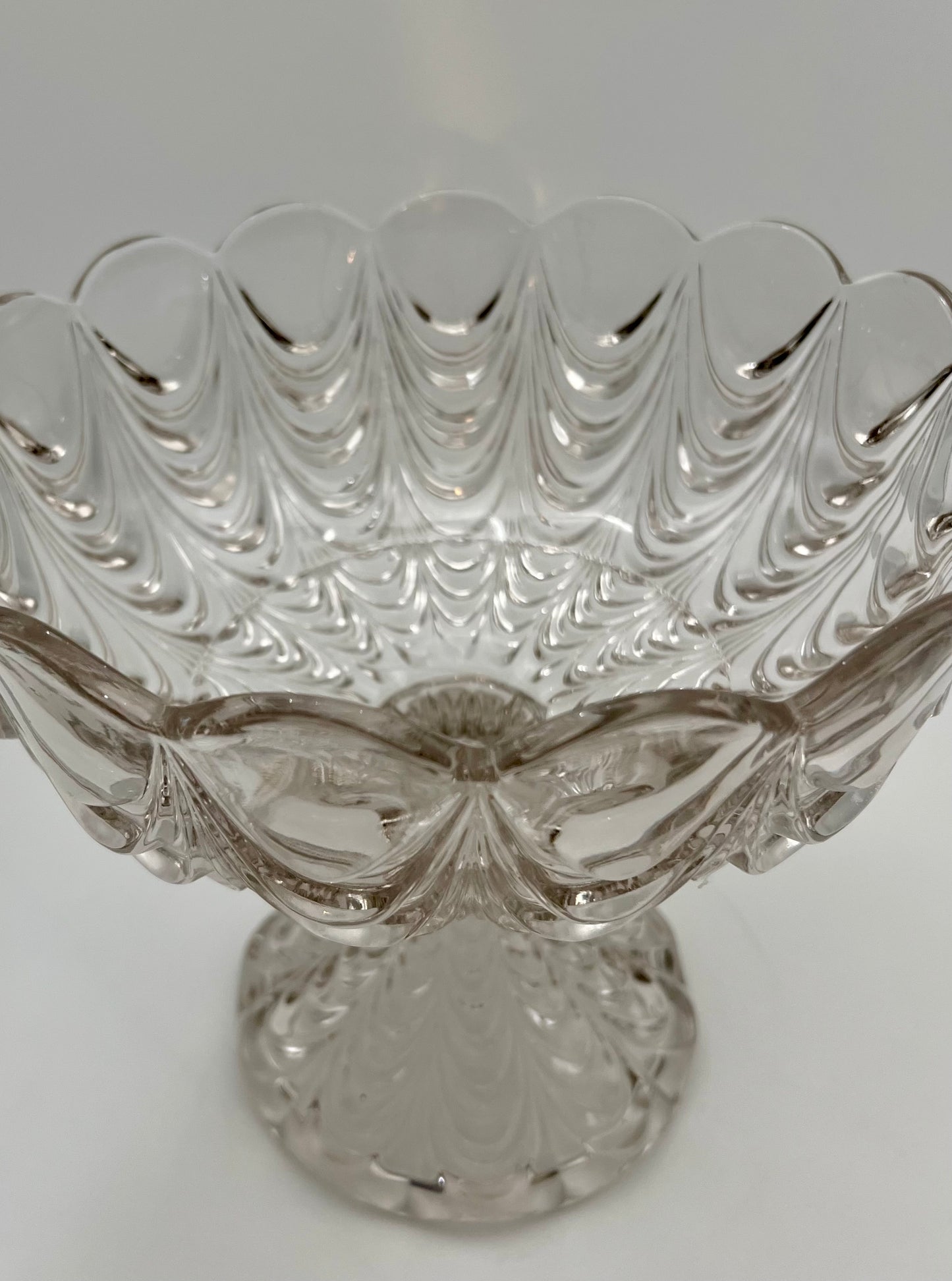 ANTIQUE EAPGS FOSTORIA GLASS PEACOCK PATTERN #1300, CIRCA 1904