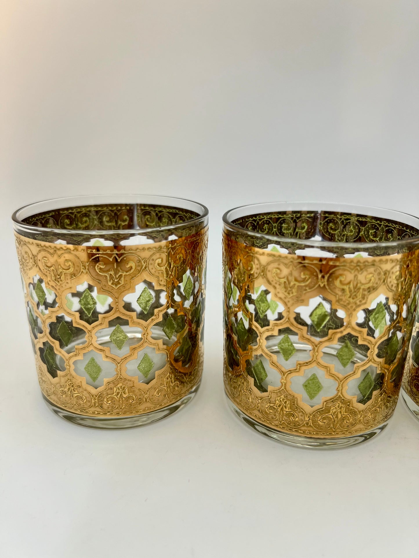 VINTAGE CULVER SINGLE SIZED VALENCIA OLD FASHIONED GLASSES, SET OF 4