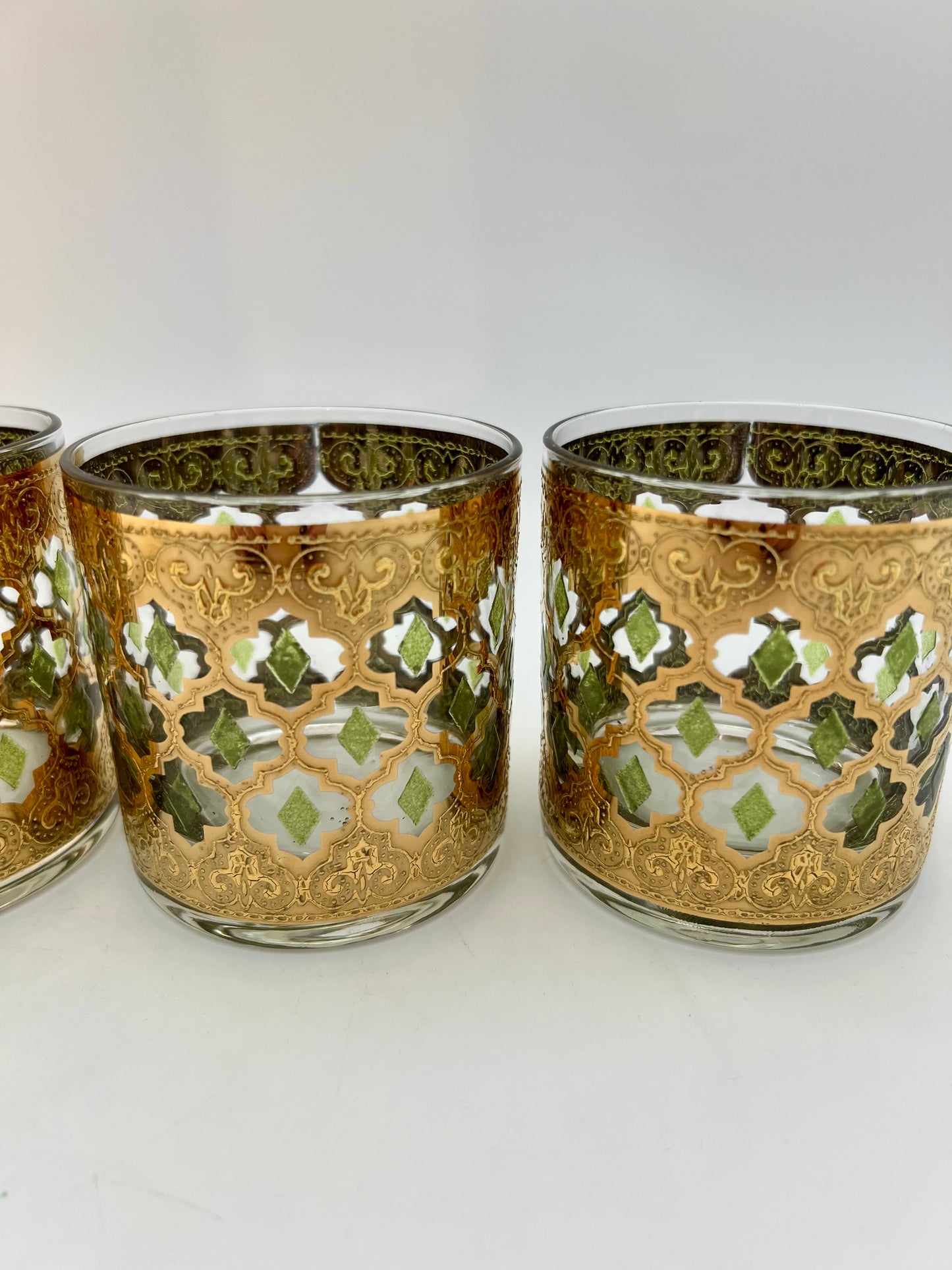 VINTAGE CULVER SINGLE SIZED VALENCIA OLD FASHIONED GLASSES, SET OF 4