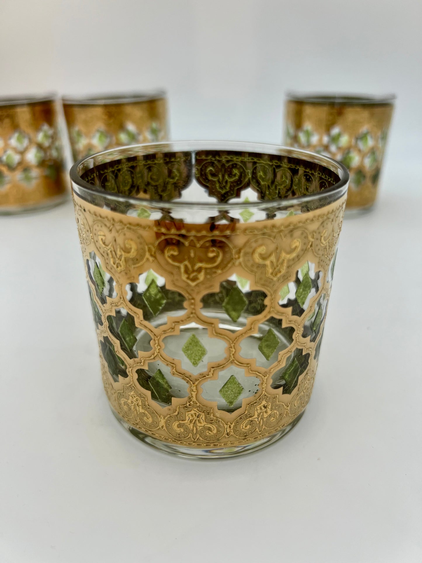 VINTAGE CULVER SINGLE SIZED VALENCIA OLD FASHIONED GLASSES, SET OF 4