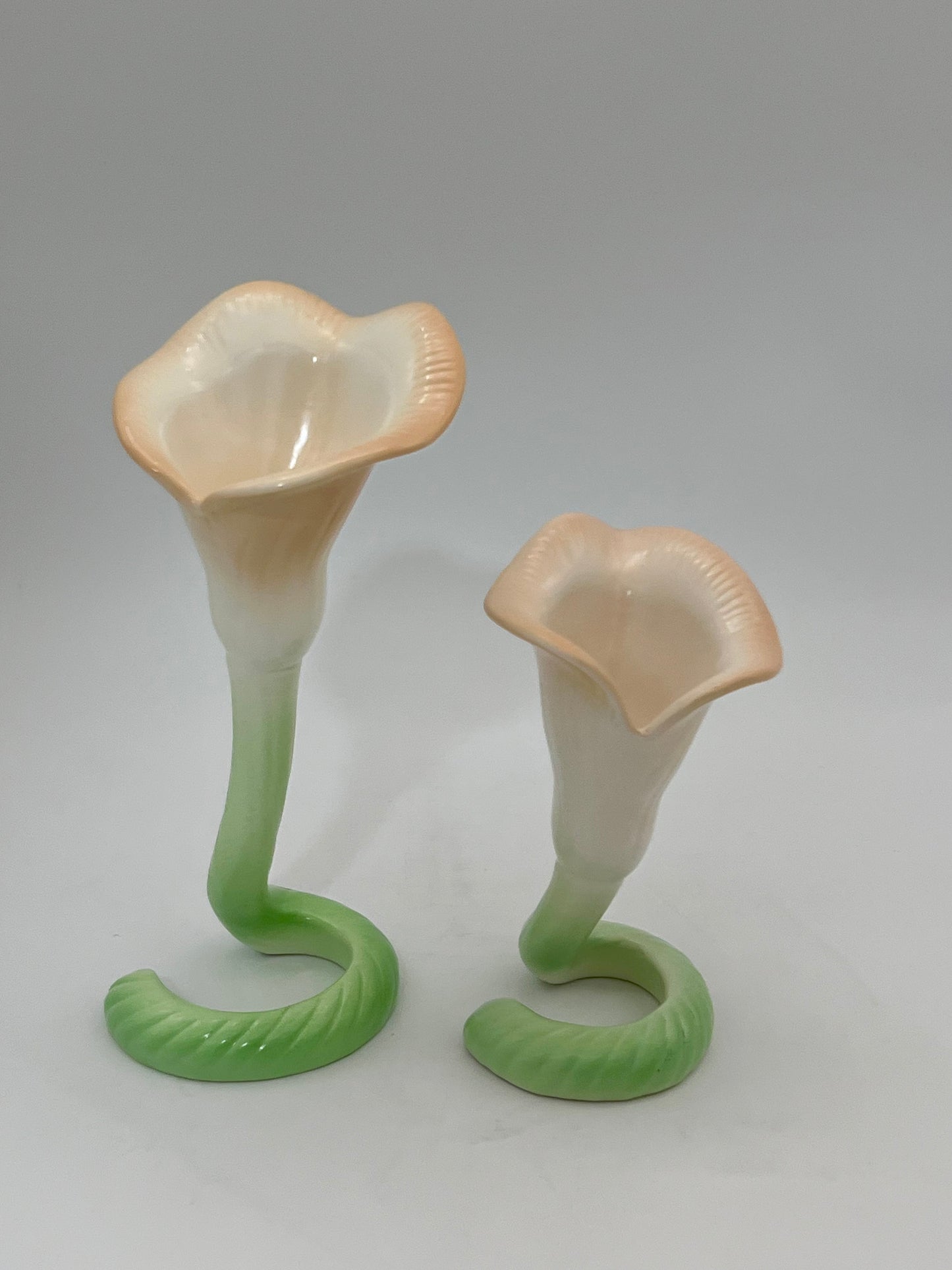 VINTAGE FITZ AND FLOYD CALLA LILY CANDLEHOLDERS