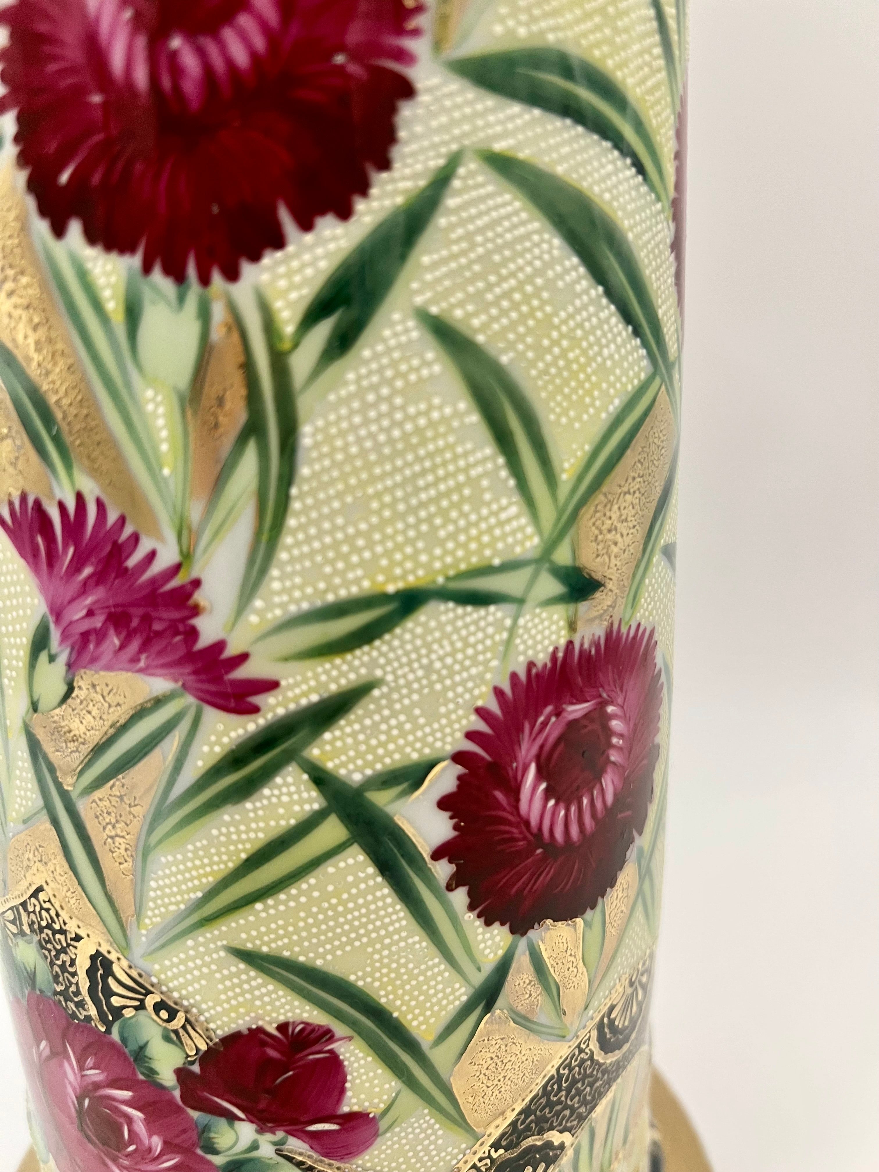 ANTIQUE NIPPON HAND-PAINTED GOLD FLORAL PITCHER   Exquisite Raised Moriage Enamel | Circa 1895–1910 | Japan