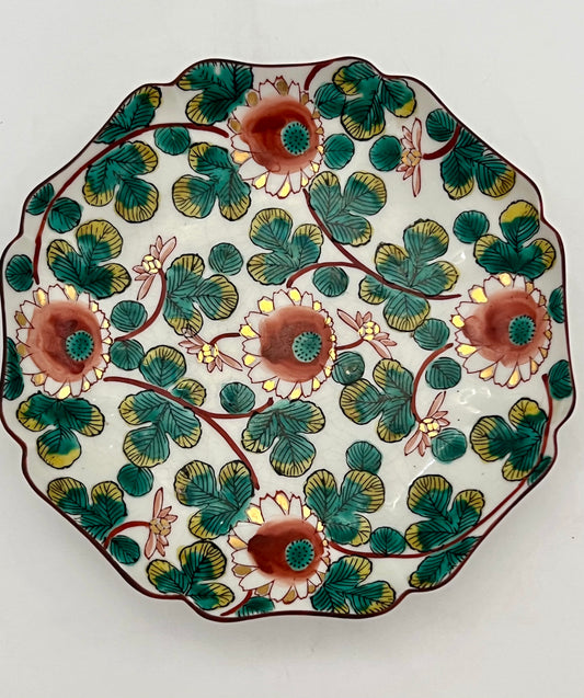 VINTAGE FITZ AND FLOYD ASIAN-INSPIRED PLATE, CIRCA 1975