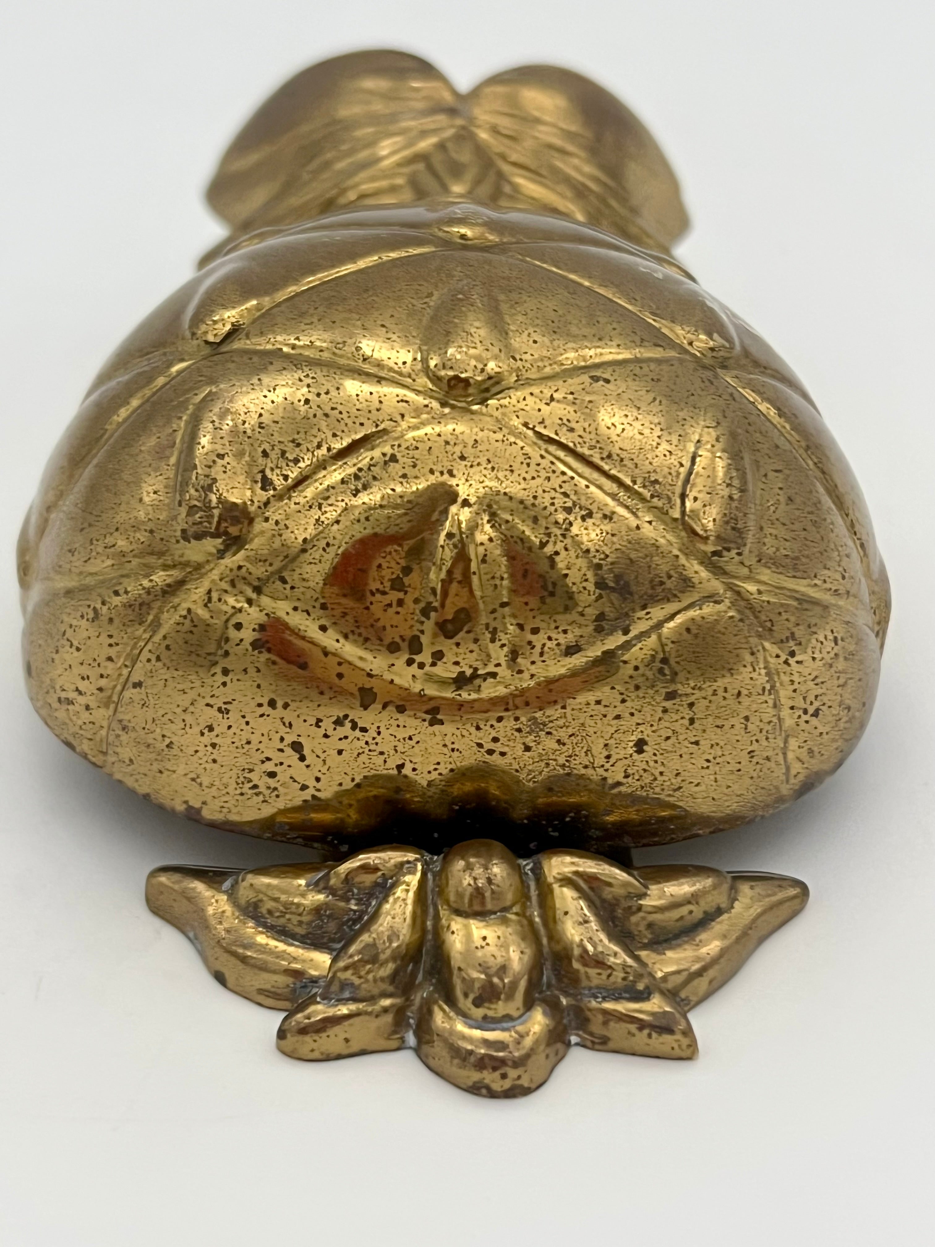 VINTAGE SOLID BRASS PINEAPPLE WALL POCKET | HOLLYWOOD REGENCY PINEAPPLE WALL DECOR | MID CENTURY TROPICAL GLAM