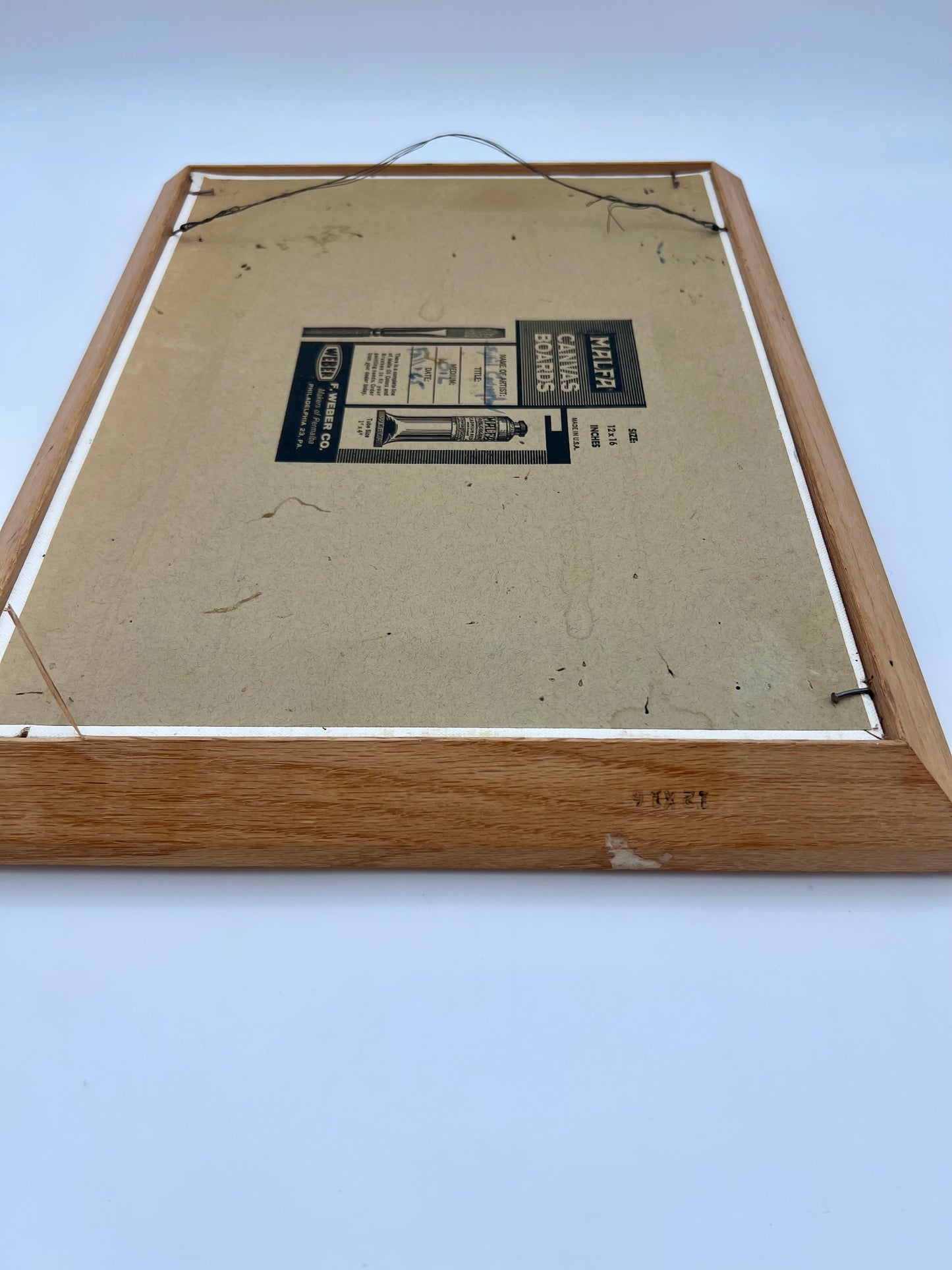 ORIGINAL STILL LIFE OIL PAINTING BY SYBIL COVINGTON, 1965