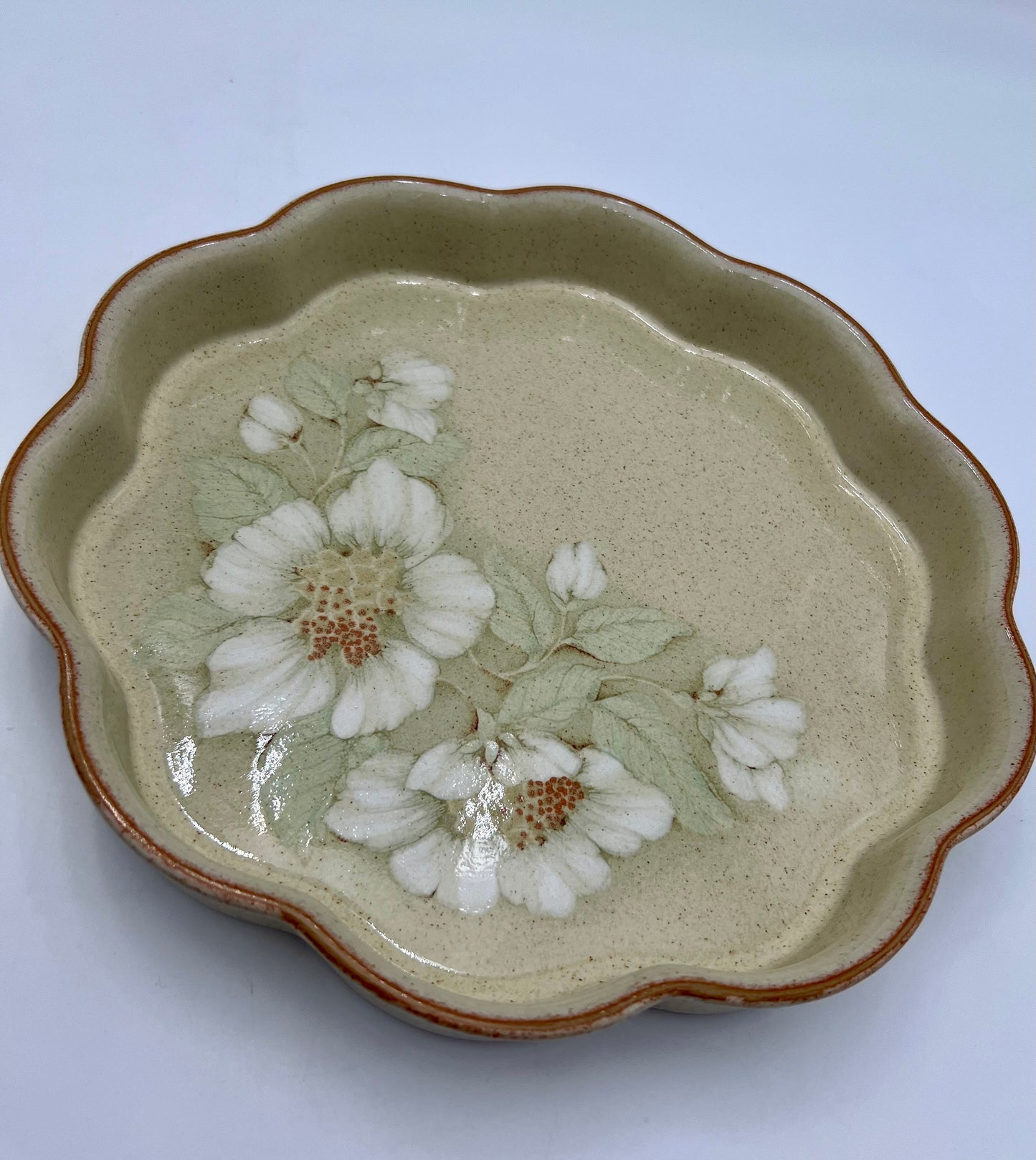 VINTAGE DENBY "DAYBREAK" ENGLAND FINE STONEWARE QUICHE DISH