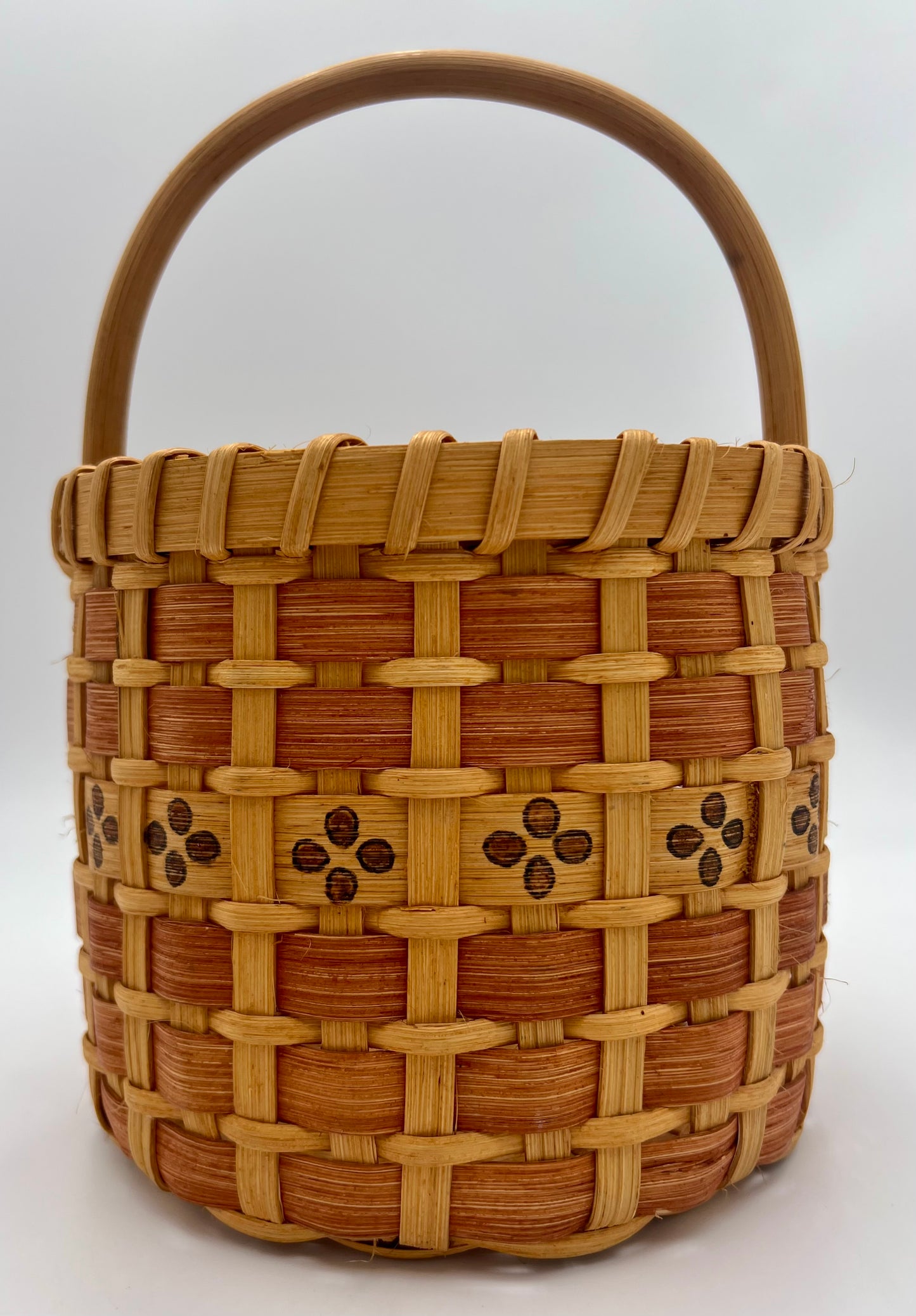 VINTAGE ARTIST SIGNED HANDMADE BASKET