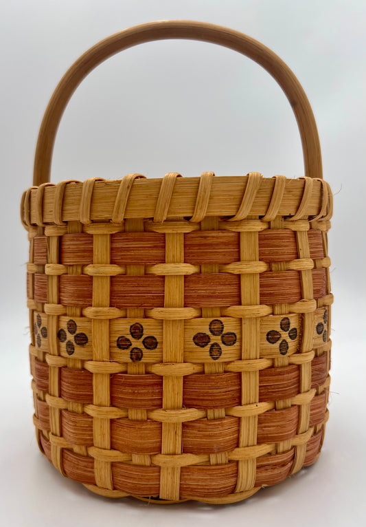 VINTAGE ARTIST SIGNED HANDMADE BASKET