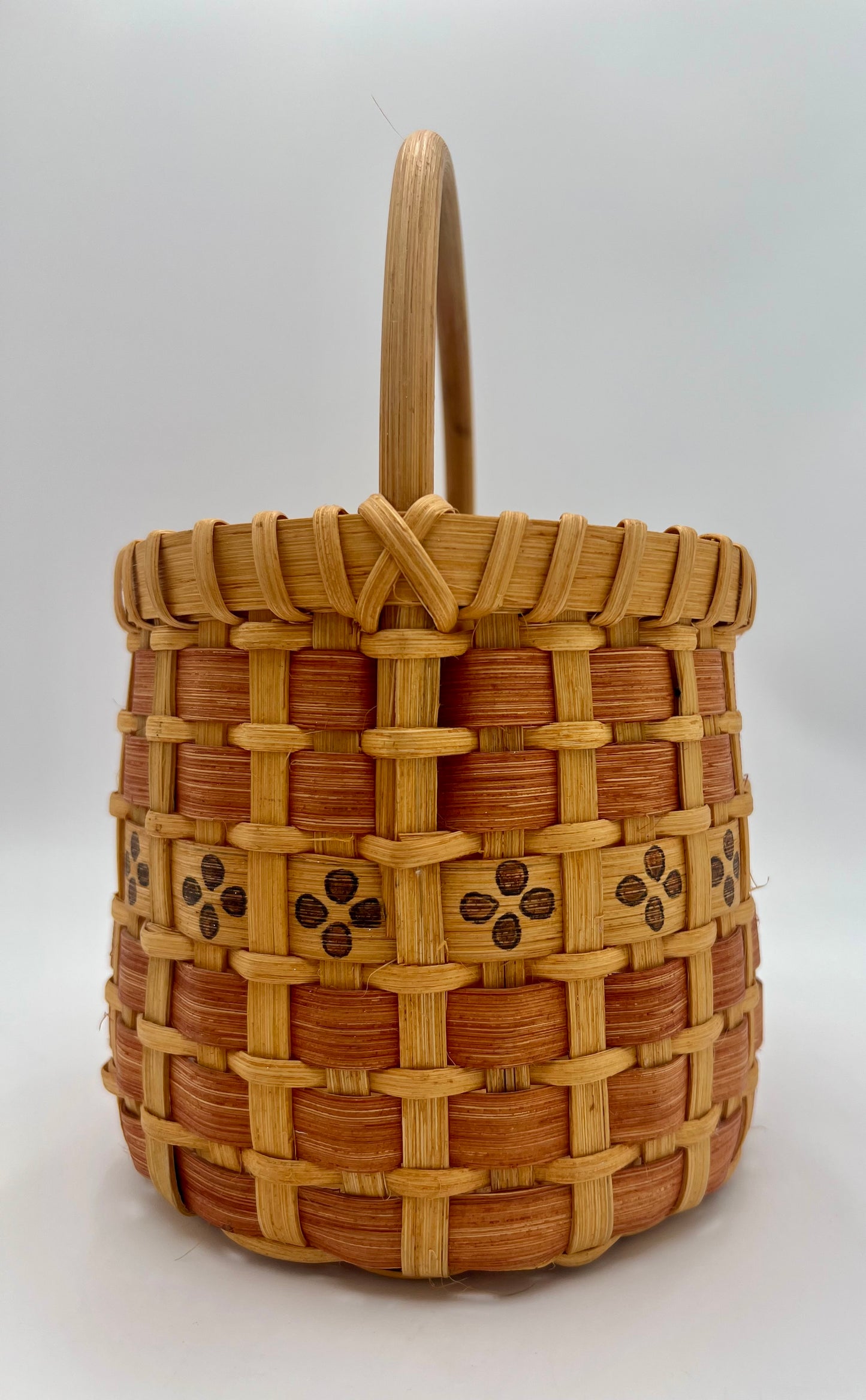 VINTAGE ARTIST SIGNED HANDMADE BASKET
