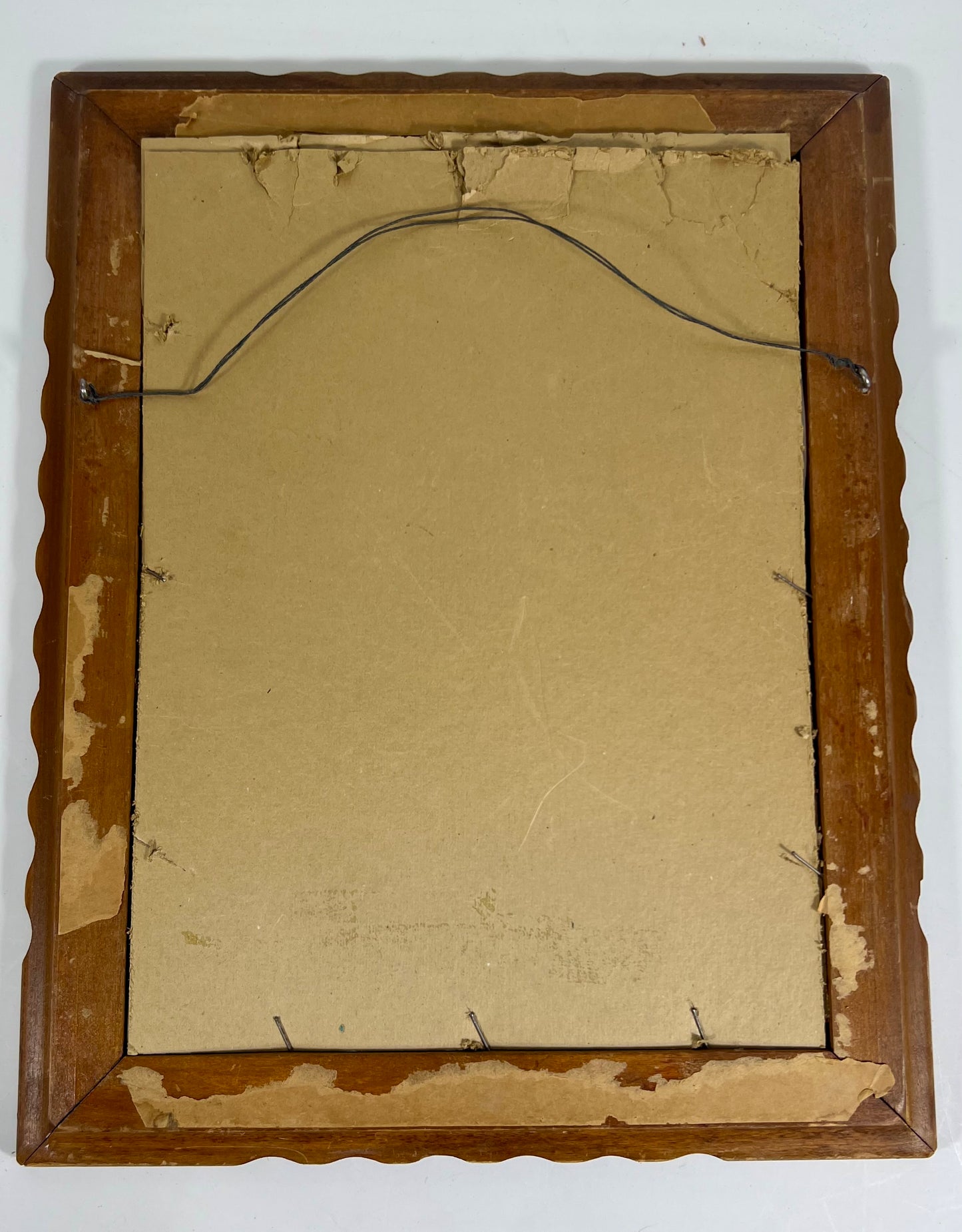 SCALLOPED ANTIQUE FRAMES AND ANTIQUE LITHOGRAPHS PARIS LADIES, LATE 1800s