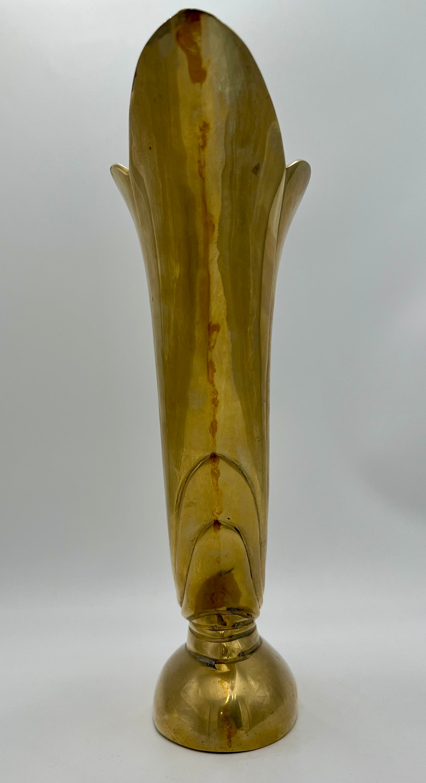 VINTAGE HEAVY BRASS VASE/PLANTER