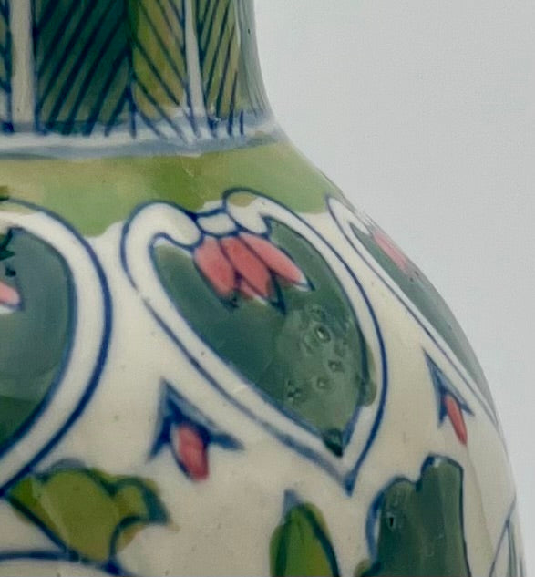 Vintage Mid-Century Hand-Painted Floral Vase – Eclectic Whimsy Charm