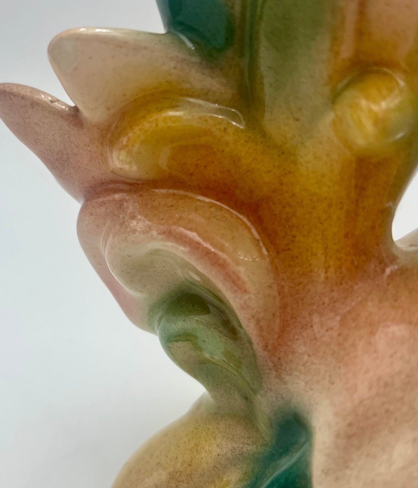 ARTIST SIGNED HANDMADE CERAMIC ROOSTER FIGURINE, CIRCA 1981