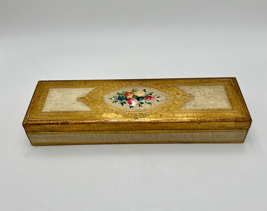 VINTAGE ITALIAN FLORENTINE WOODEN BOX