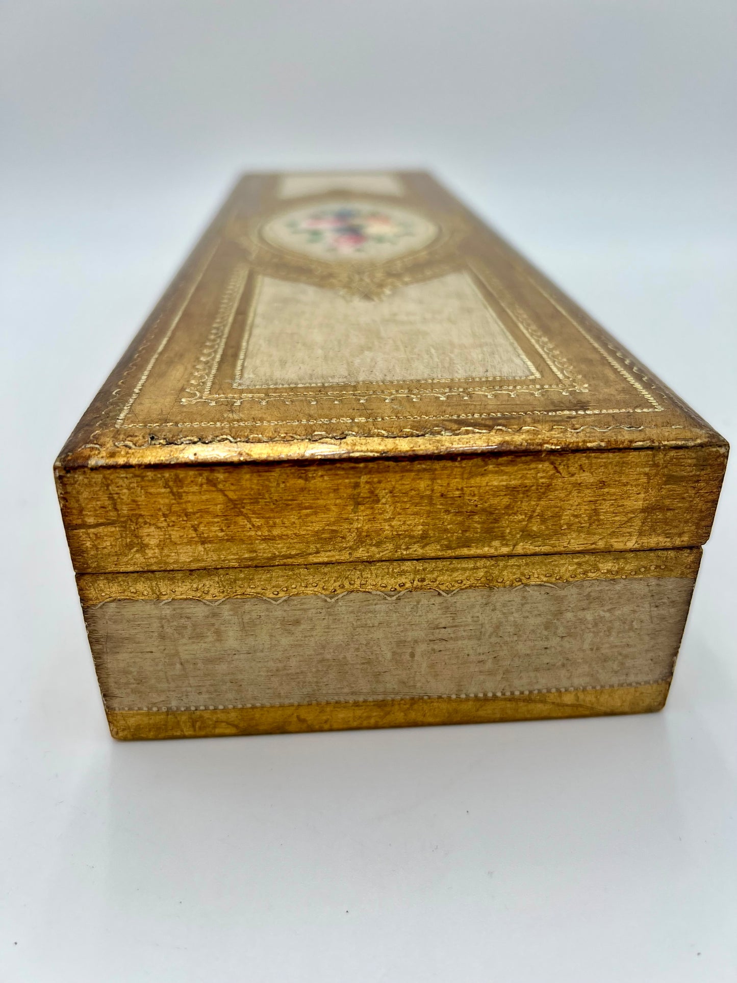 VINTAGE ITALIAN FLORENTINE WOODEN BOX