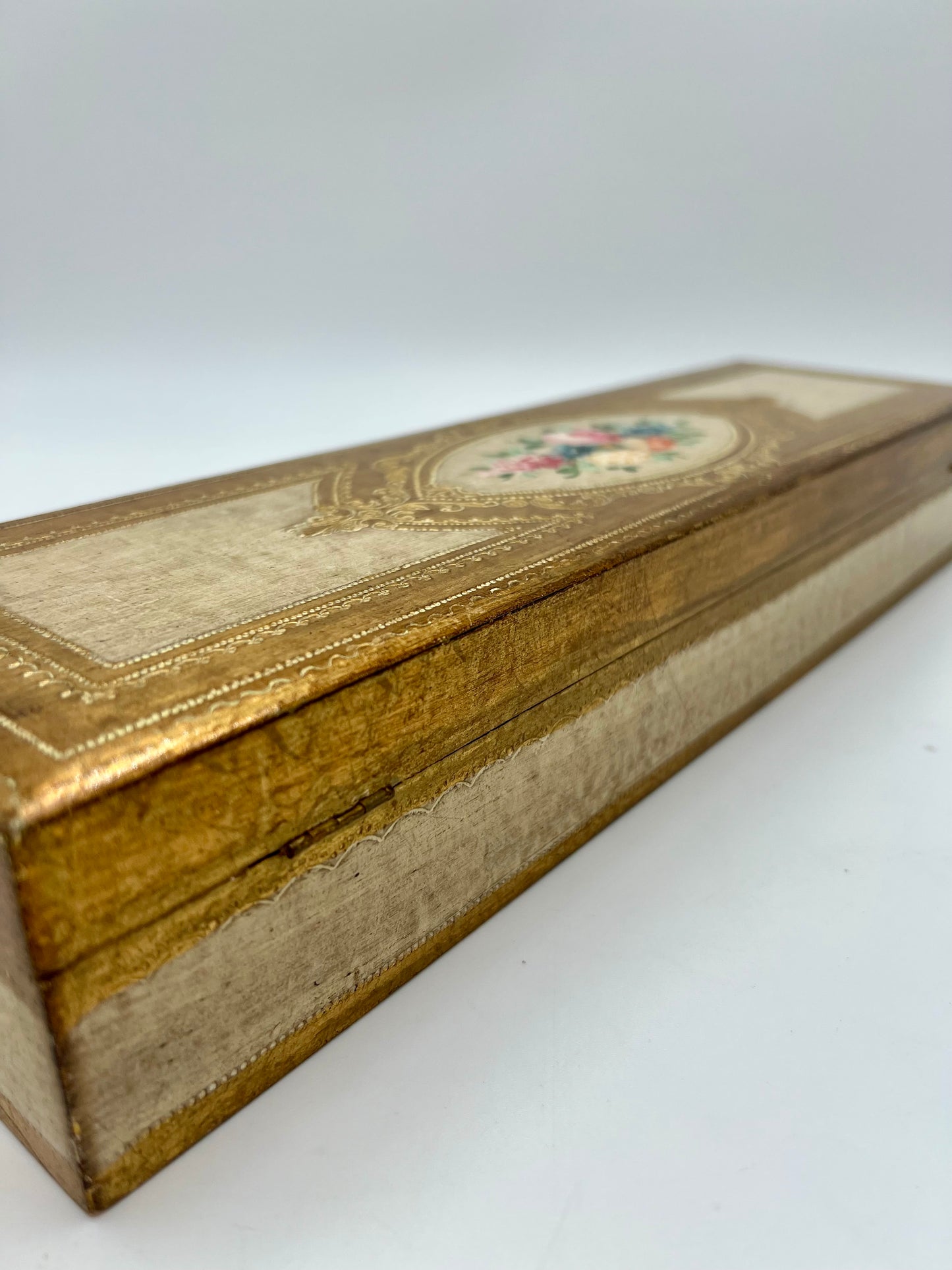 VINTAGE ITALIAN FLORENTINE WOODEN BOX