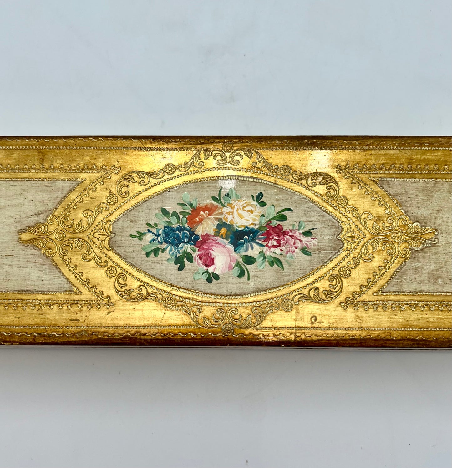 VINTAGE ITALIAN FLORENTINE WOODEN BOX