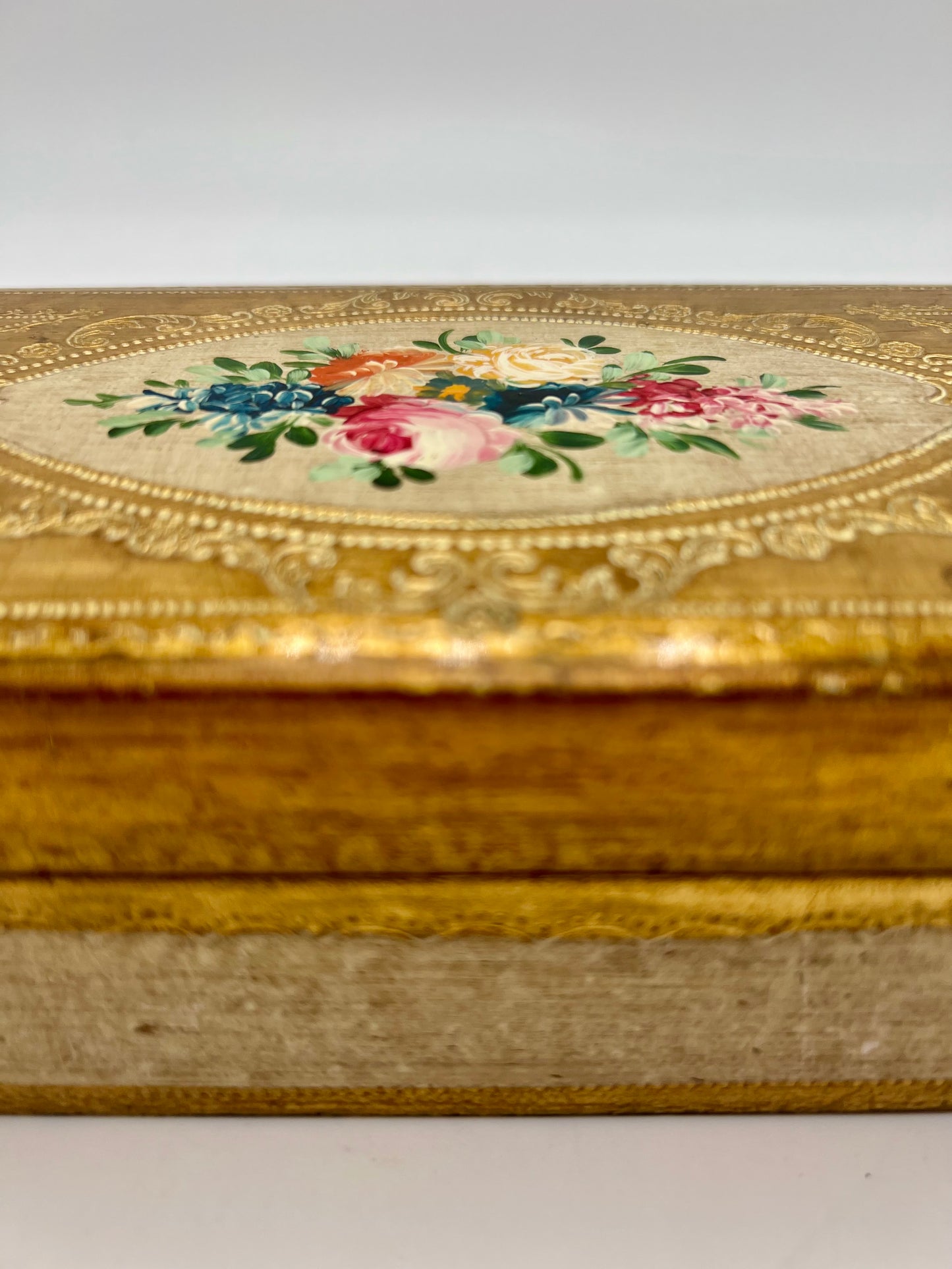 VINTAGE ITALIAN FLORENTINE WOODEN BOX