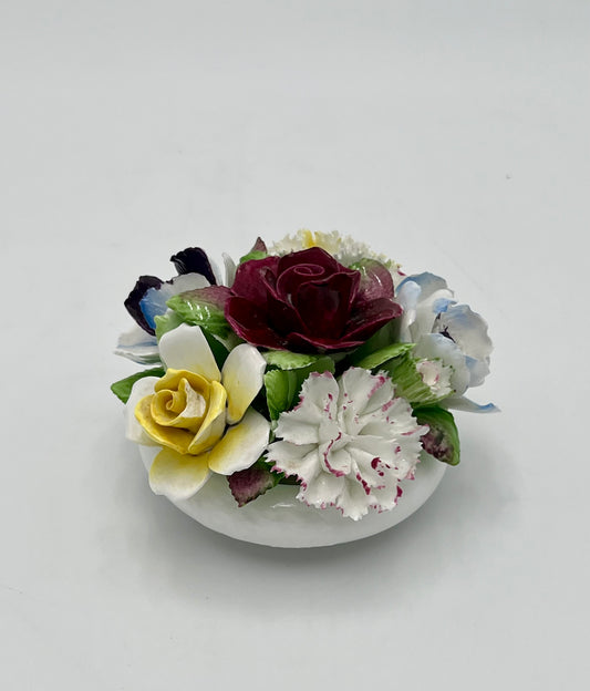 Antique Royal Doulton Bone China Floral Figurine, Circa 1901-1922