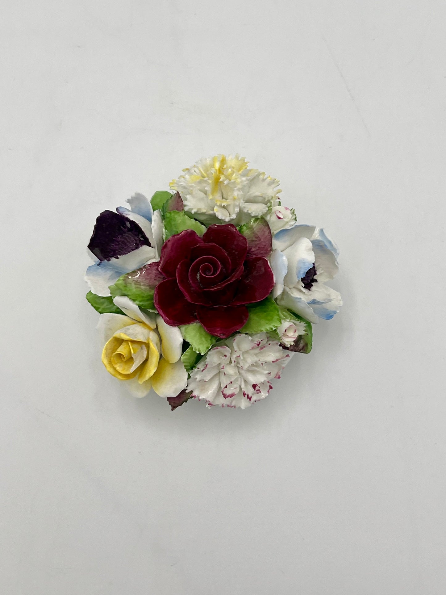 Antique Royal Doulton Bone China Floral Figurine, Circa 1901-1922