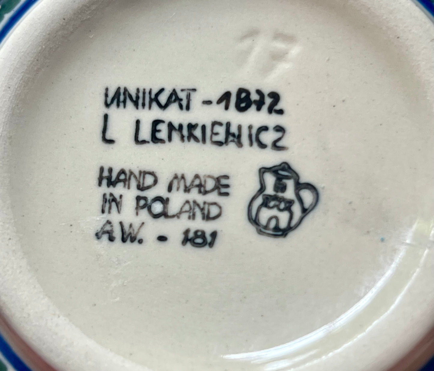 PAIR OF BOLESLAWIEC HANDMADE POLISH POTTERY SMALL DIP BOWLS