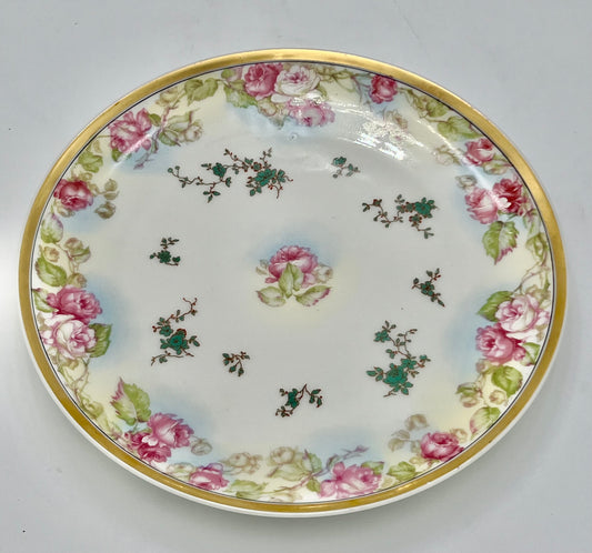 ANTIQUE HAVILAND LIMOGES PORCELAIN DECRATIVE PLATE, CIRCA 1876-1930s