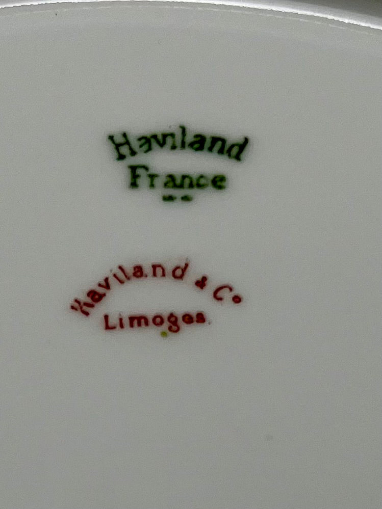 ANTIQUE HAVILAND LIMOGES PORCELAIN DECRATIVE PLATE, CIRCA 1876-1930s