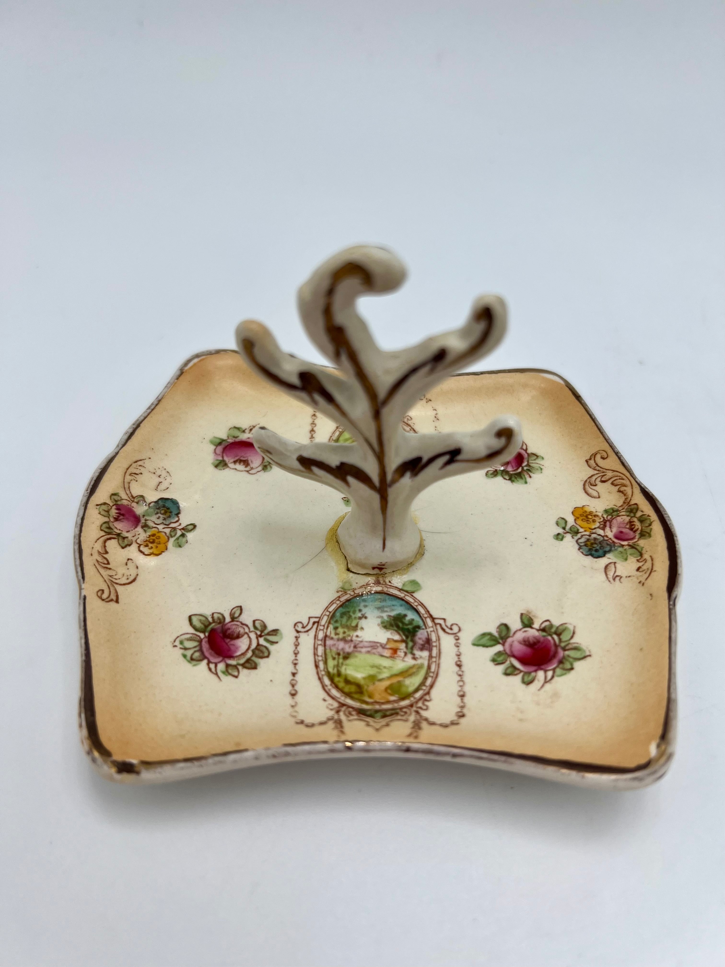 ANTIQUE CRANFORD WARE VANITY SET — FORD & SONS ENGLISH EARTHENWARE, C.1910s