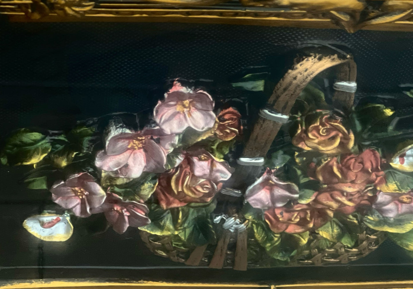 VINTAGE SHADOW BOX 3D FRAMED FLOWERS
