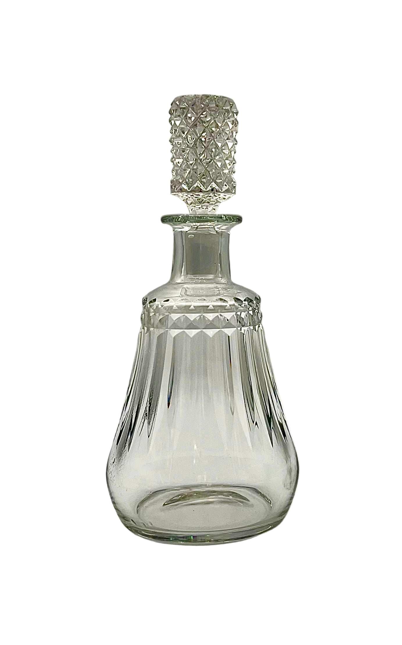 VINTAGE 1940s BACCARAT FRANCE “TALLEYRAND” CRYSTAL DECANTER WITH STOPPER – MARKED FRENCH LUXURY BARWARE