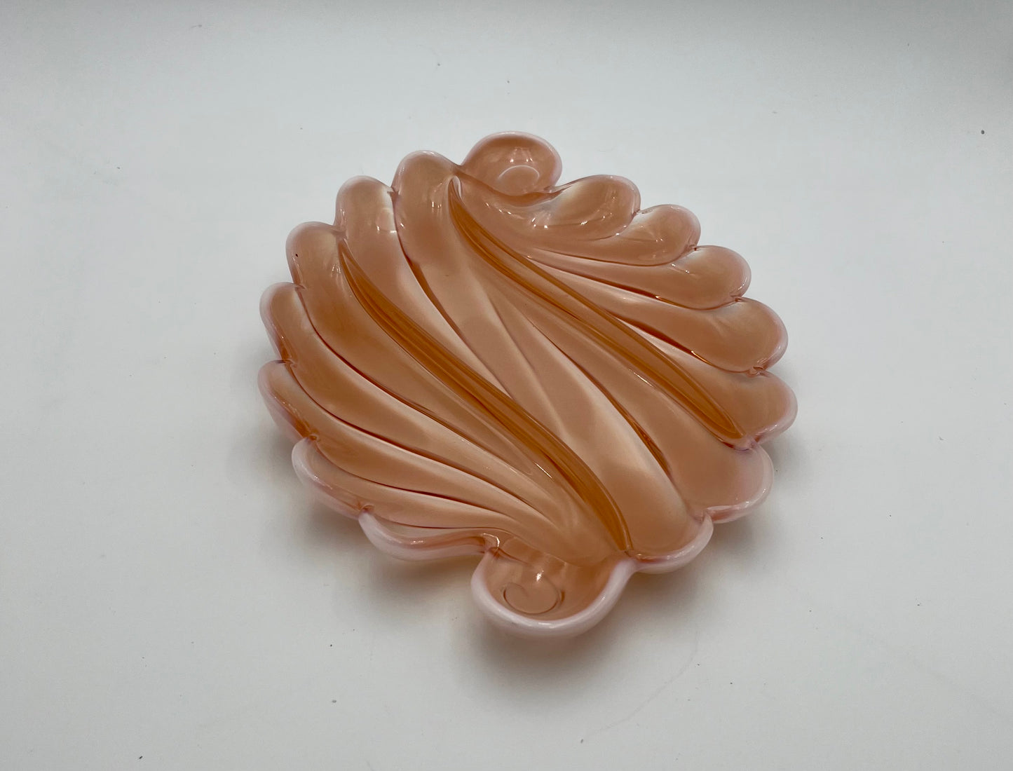 ANTIQUE 1930s ART DECO DUNCAN MILLER OPALESCENT GLASS RELISH TRAY