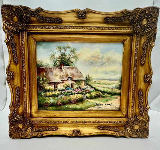 VINTAGE ORIGINAL OIL PAINTING BY ARTIST SANZI LIPP