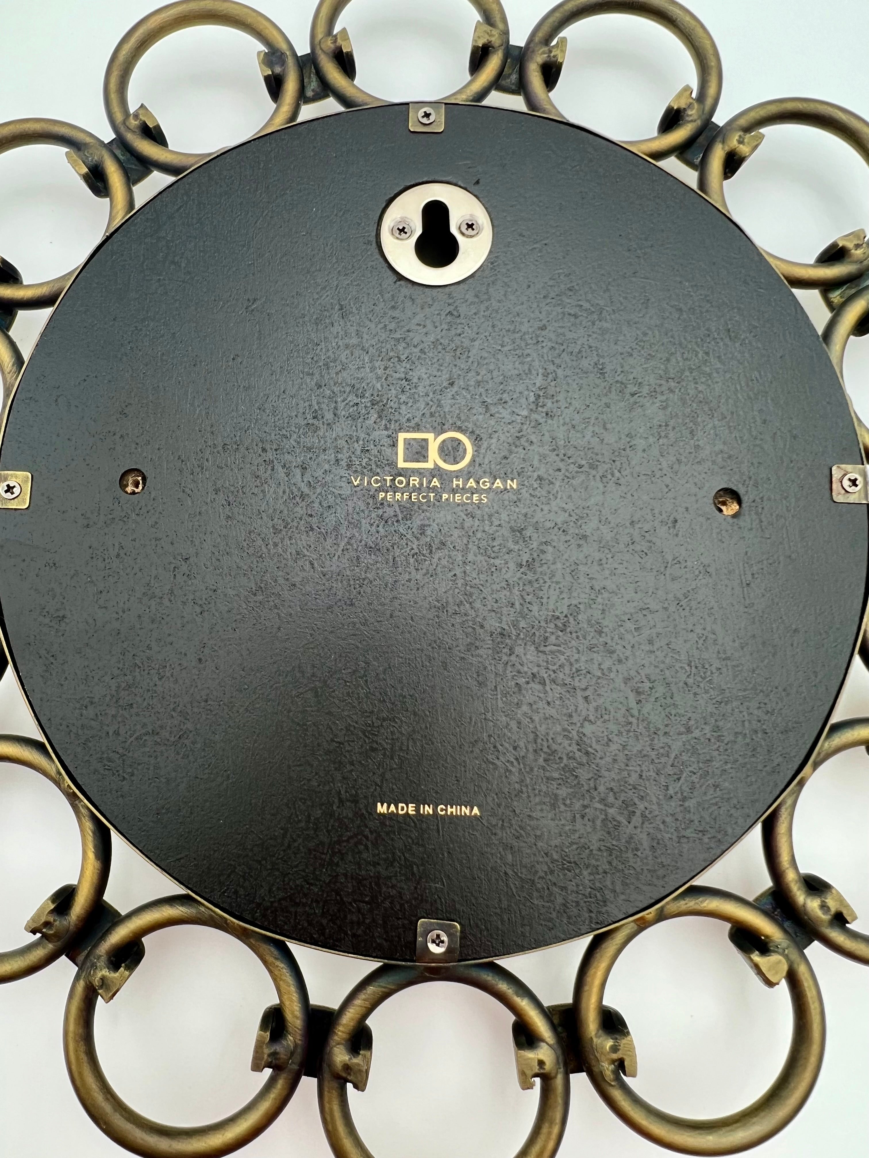 Pair of Victoria Hagan “Perfect Pieces” Round Wall Mirrors – Linked Ring Frames – Modern Classic Design