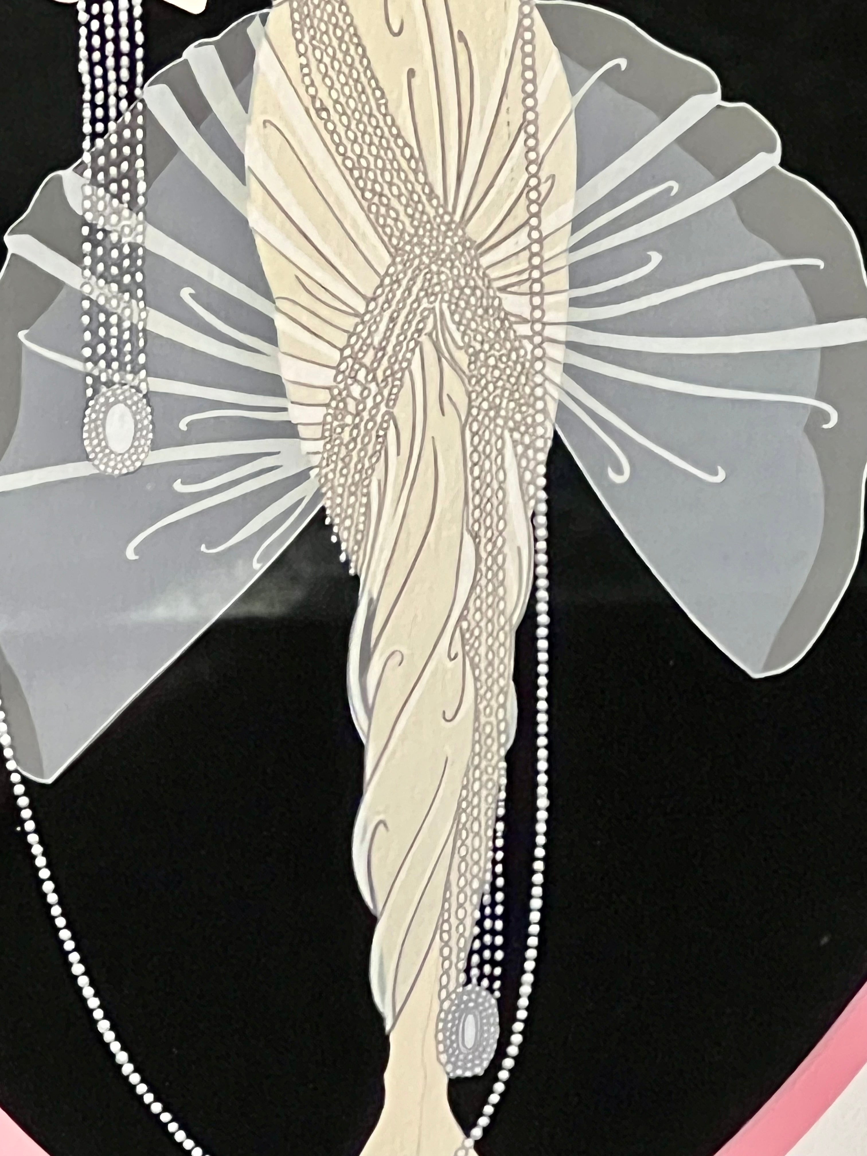ERTÉ "THE PORTRAIT" 1981 SIGNED LIMITED EDITION SERIGRAPH 88/300 – FRAMED WITH ORIGINAL GALLERY LABEL – ART DECO GLAMOUR