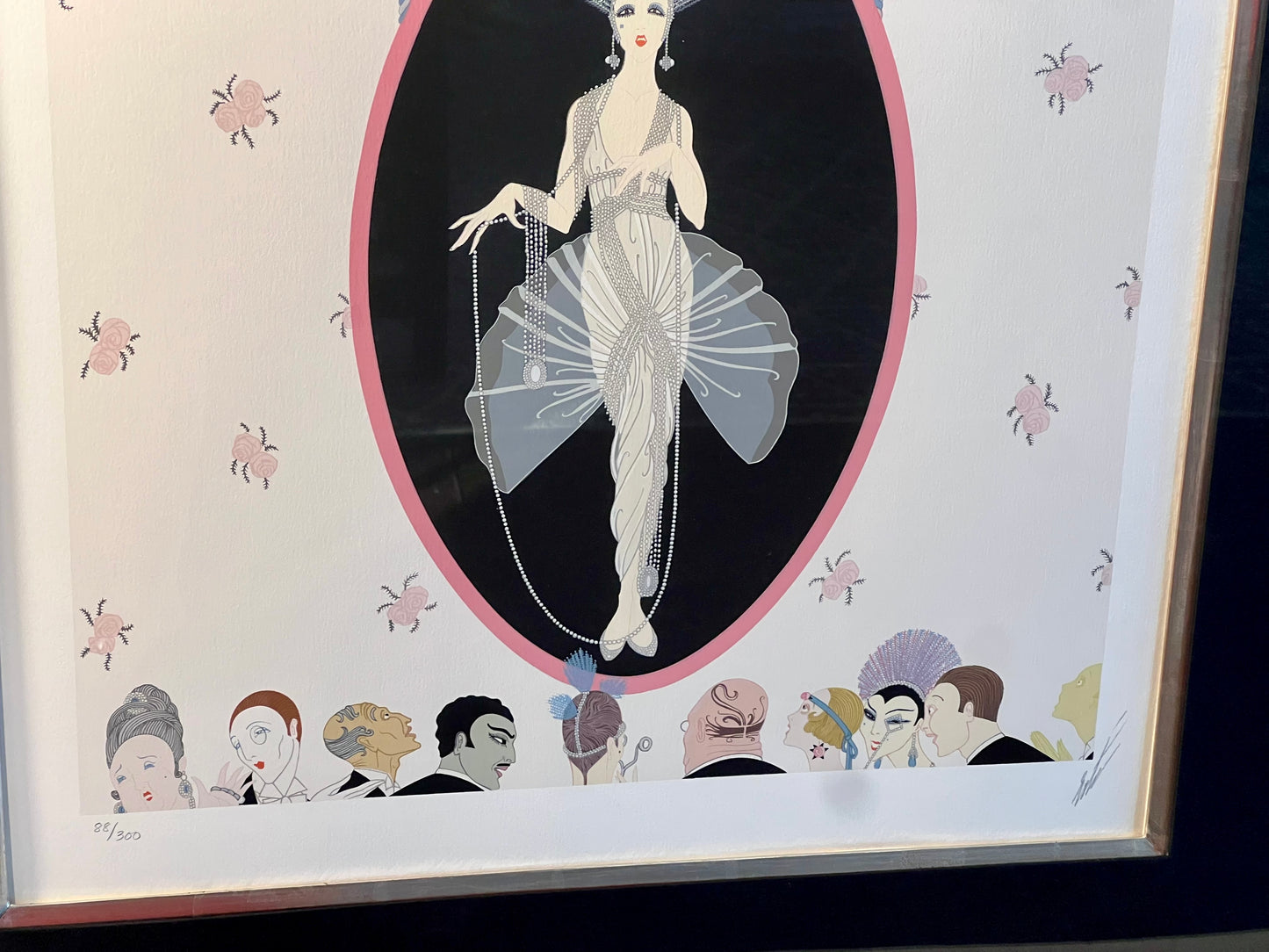 EXTREMELY RARE ERTE “THE PORTRAIT”, 1981  SIGNED AND FRAMED SERIGRAPH #88/300