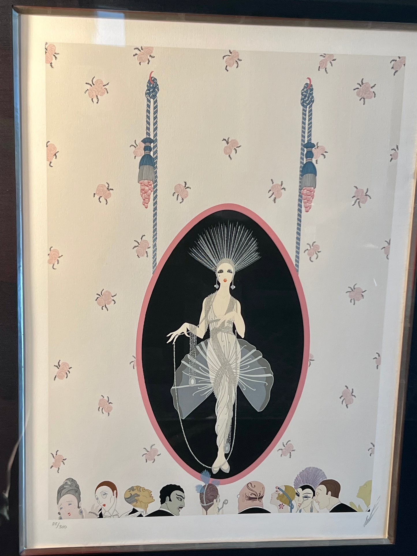 EXTREMELY RARE ERTE “THE PORTRAIT”, 1981  SIGNED AND FRAMED SERIGRAPH #88/300