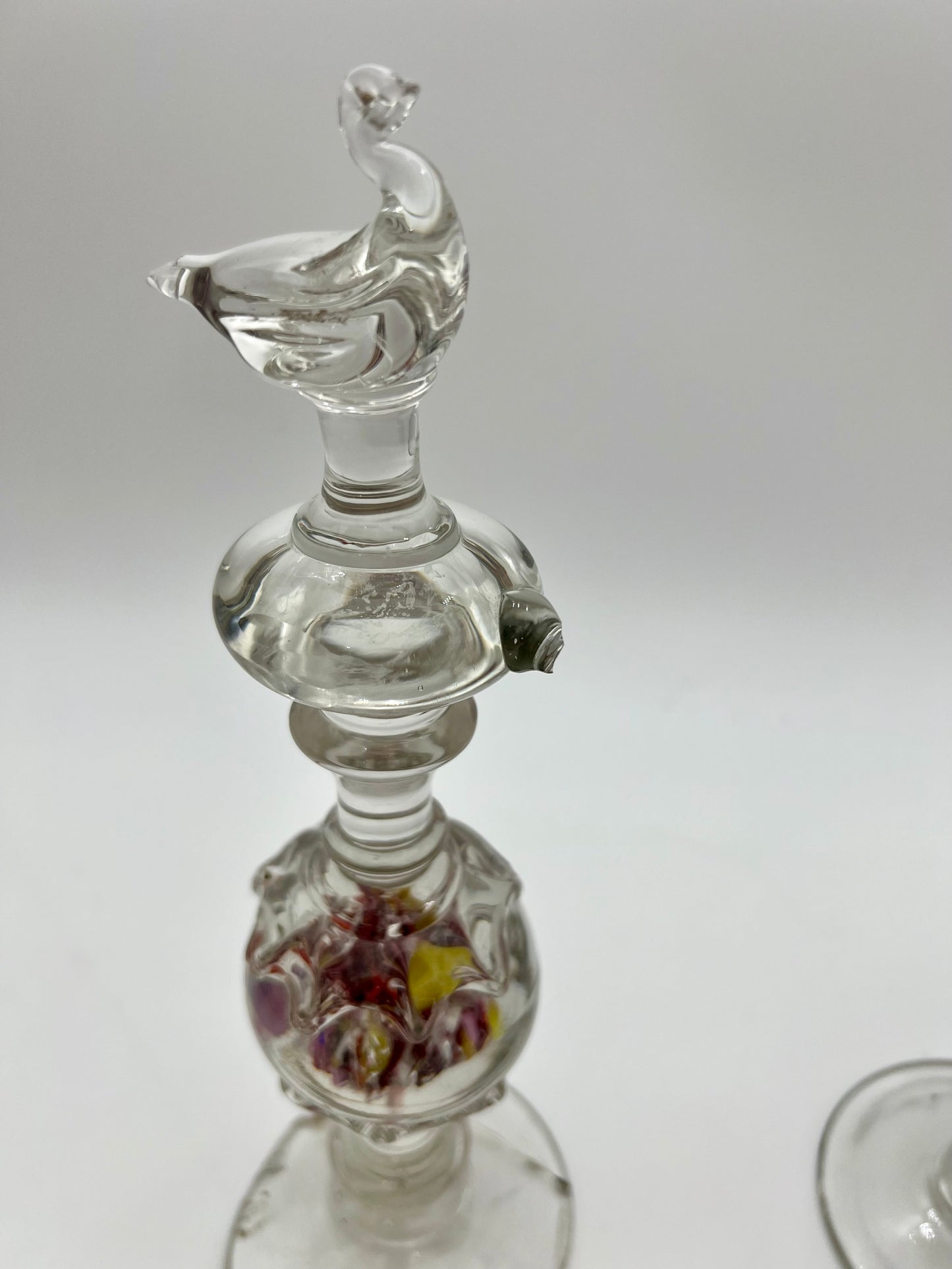 ANTIQUE NINETEENTH CENTURY FRENCH SULPHIDE BLOWN GLASS NECKLACE STANDS