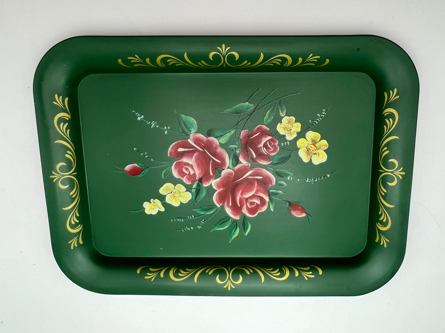 VINTAGE 1960’S VICTORIAN STYLE METAL TRAY