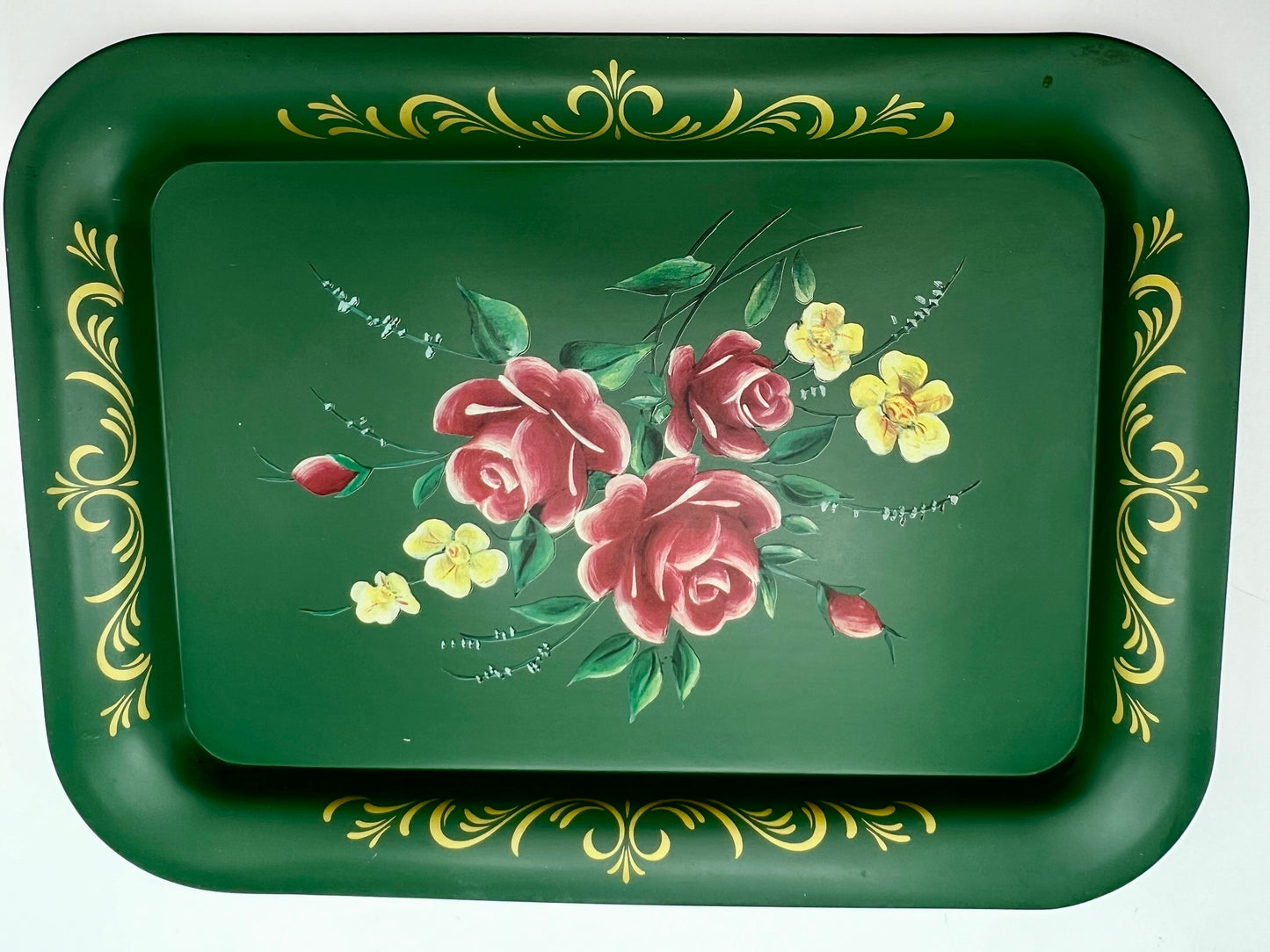 VINTAGE 1960’S VICTORIAN STYLE METAL TRAY