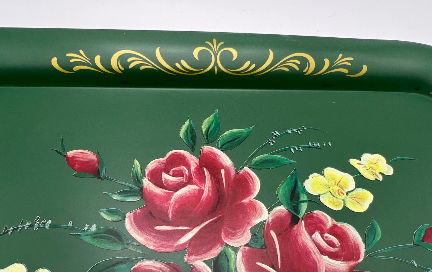 VINTAGE 1960’S VICTORIAN STYLE METAL TRAY