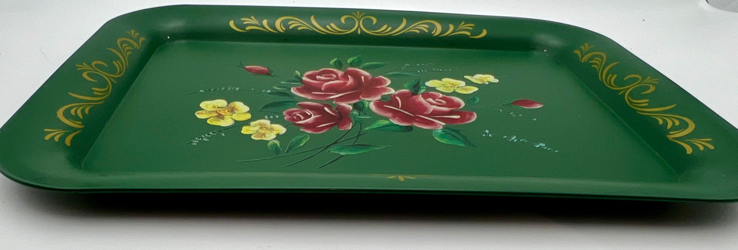 VINTAGE 1960’S VICTORIAN STYLE METAL TRAY