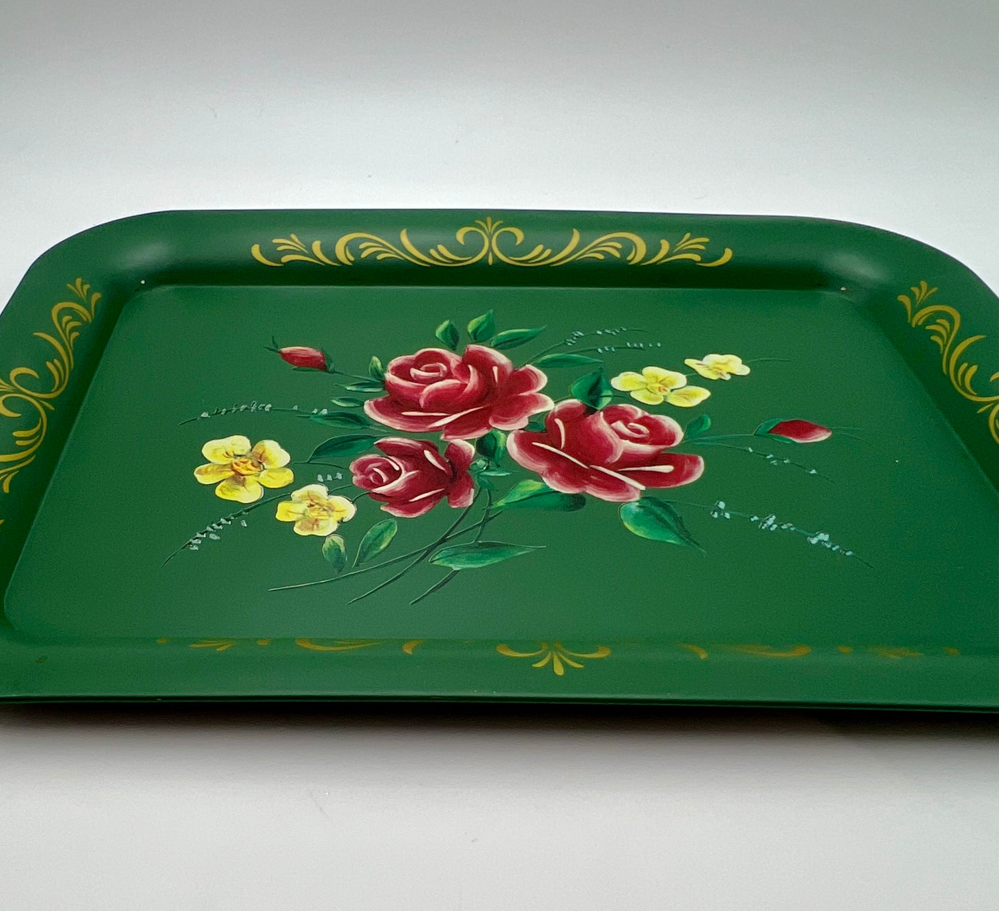 VINTAGE 1960’S VICTORIAN STYLE METAL TRAY