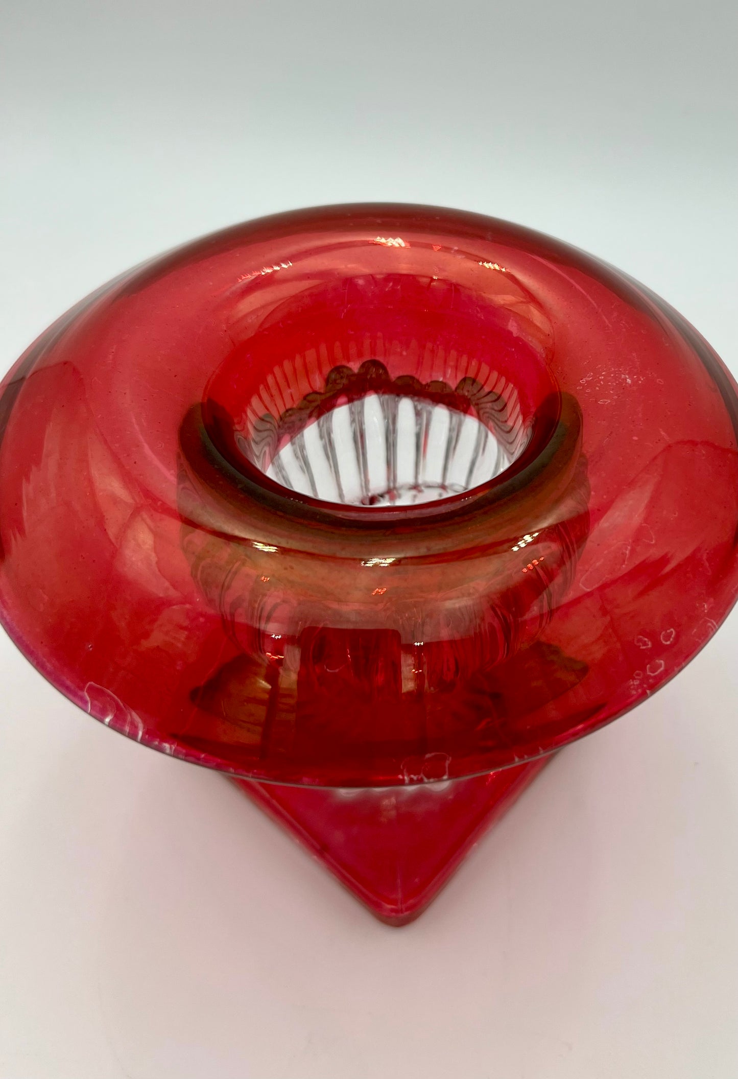 RARE MID-CENTURY WESTMORELAND RUBY RED VASE
