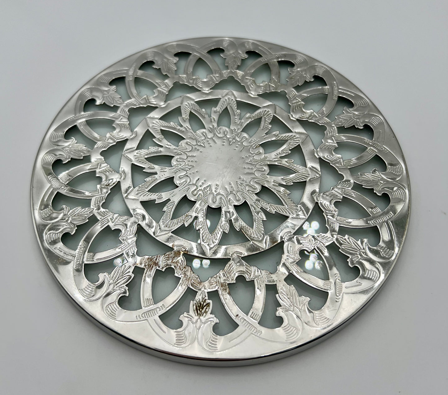 VINTAGE LEONARD OF SPAIN SILVERPLATED TRIVET
