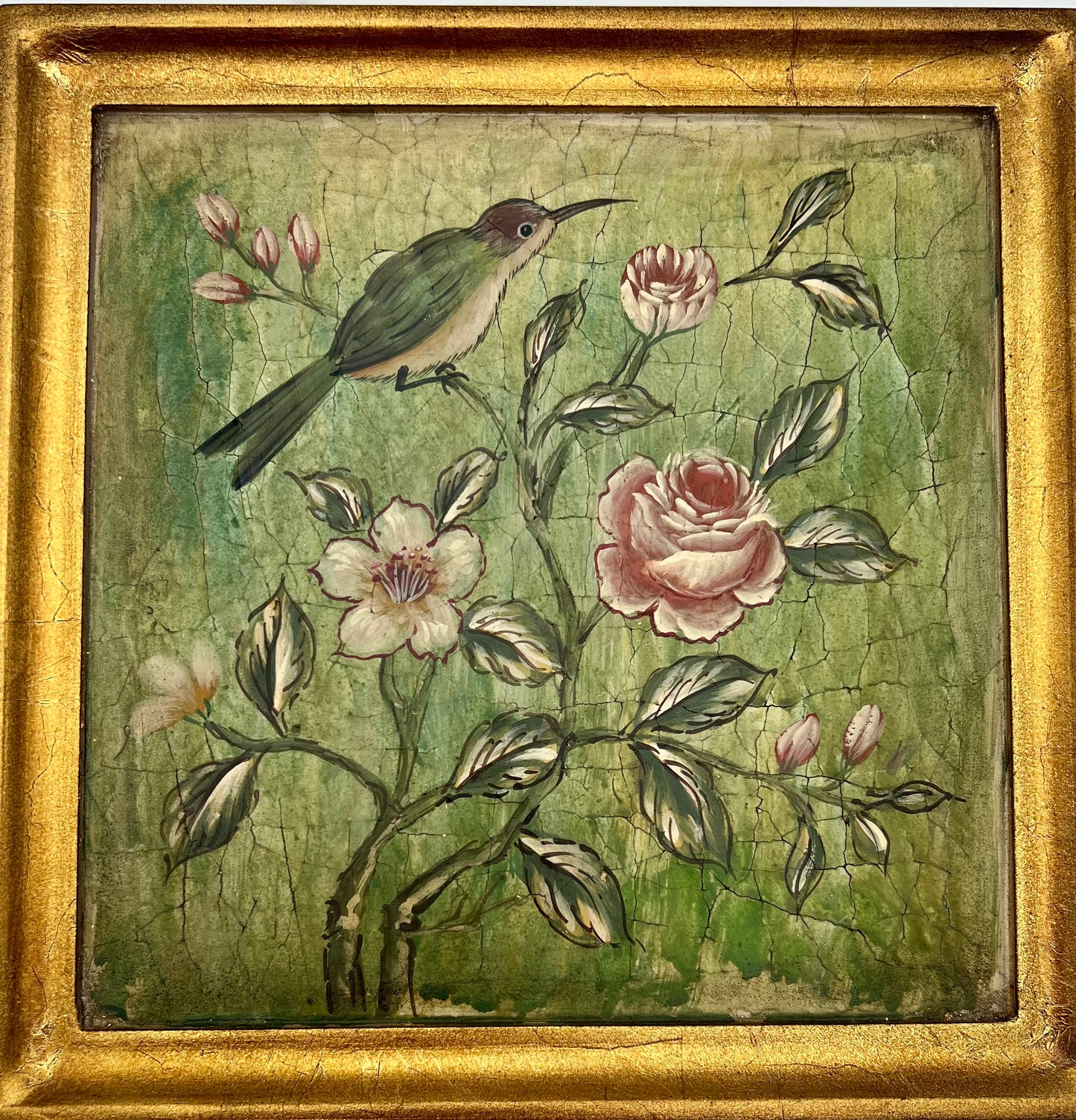 VINTAGE MARK ROBERTS HUMMINGBIRD WALL ART