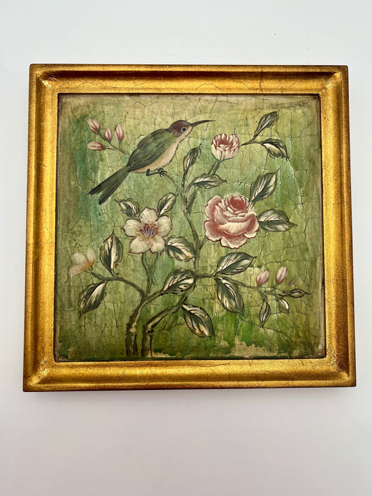 VINTAGE MARK ROBERTS HUMMINGBIRD WALL ART