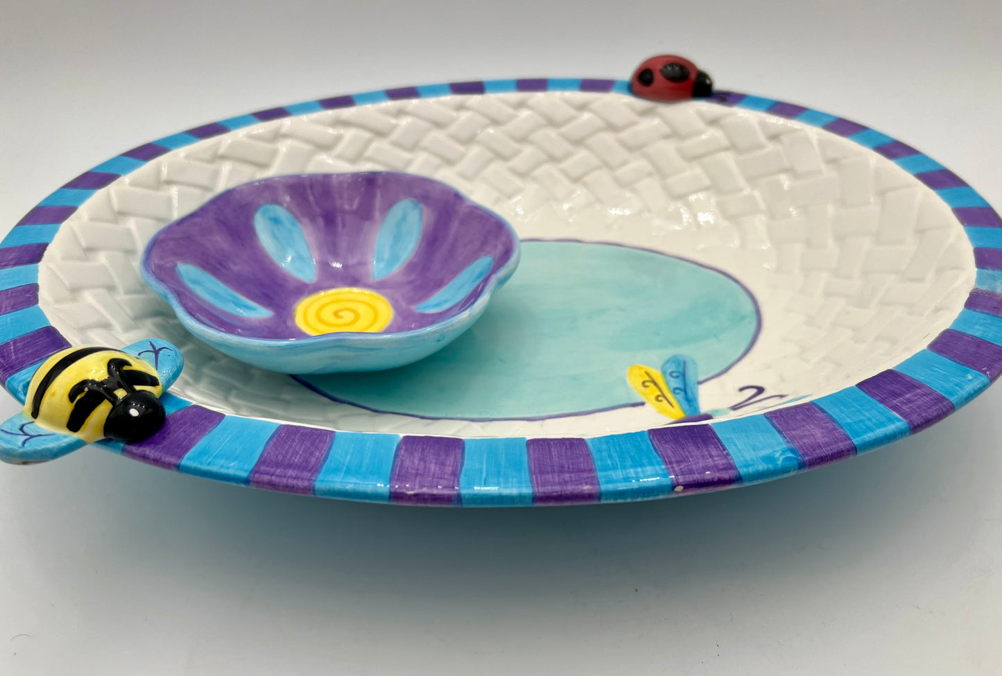 VINTAGE LOTUS DIP PLATTER, 1999