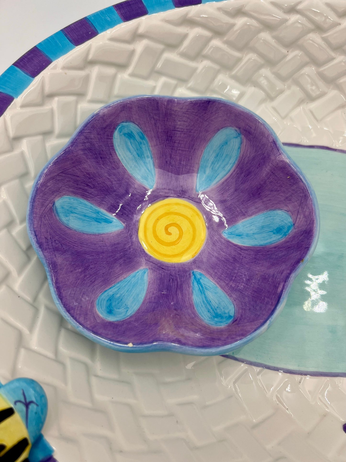 VINTAGE LOTUS DIP PLATTER, 1999