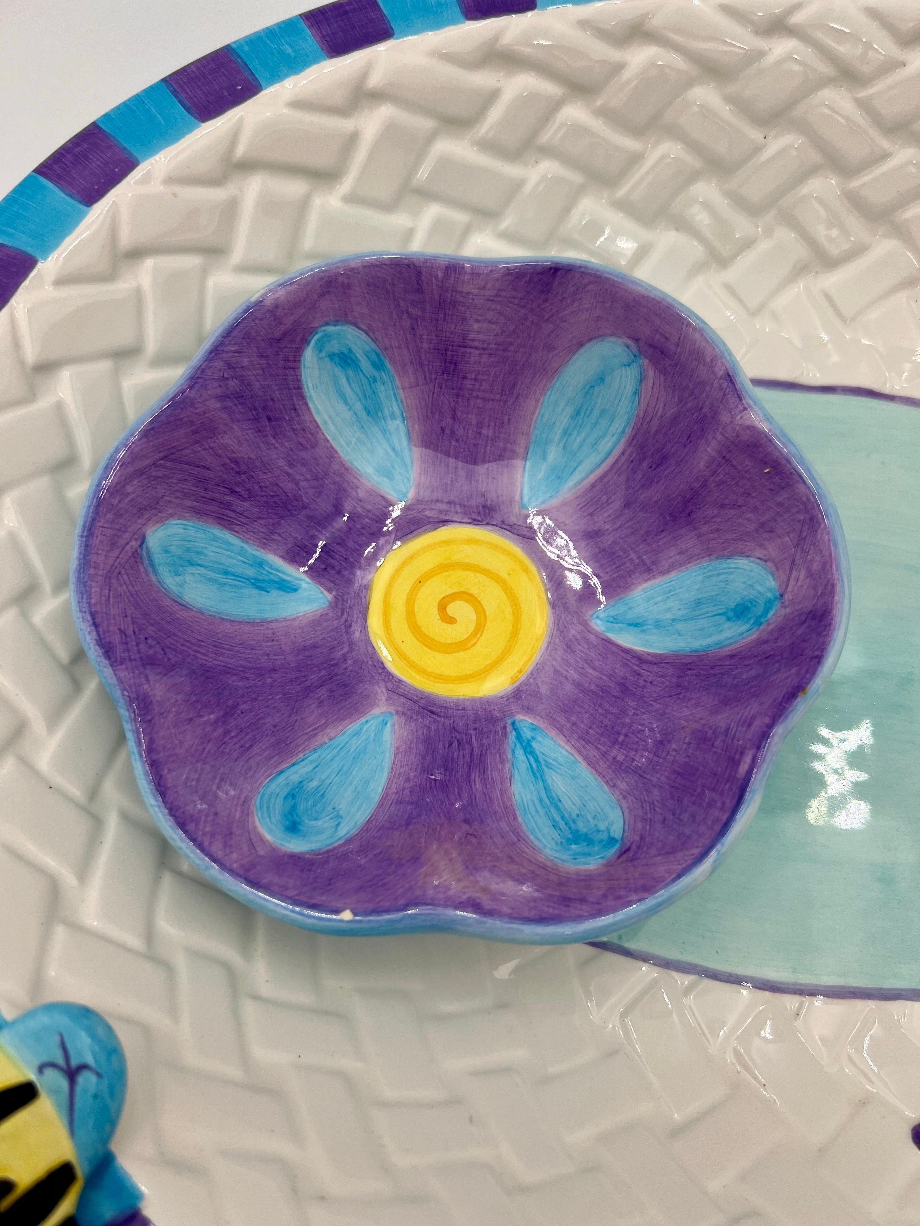 VINTAGE LOTUS DIP PLATTER, 1999