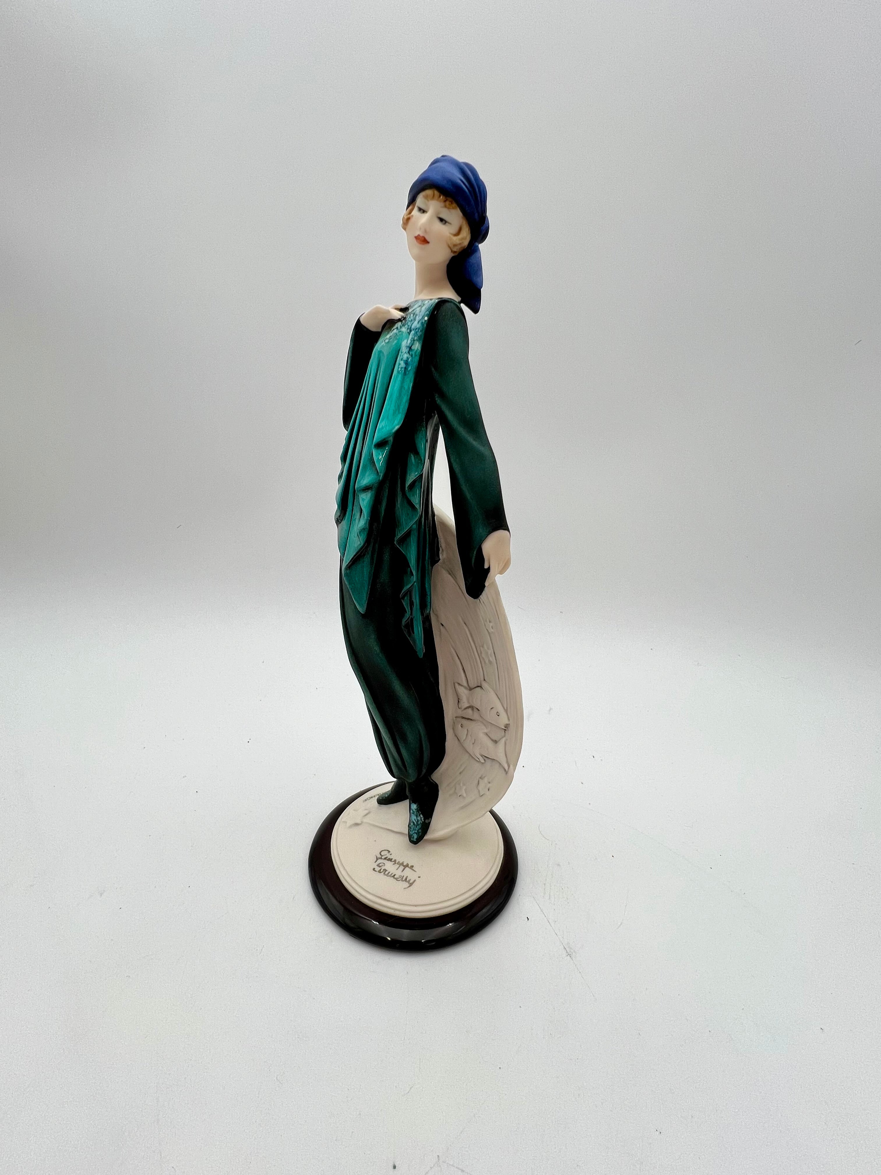 GIUSEPPE ARMANI PISCES ZODIAC FIGURINE – FLORENCE COLLECTION – LIMITED EDITION 171C ITALIAN ART SCULPTURE